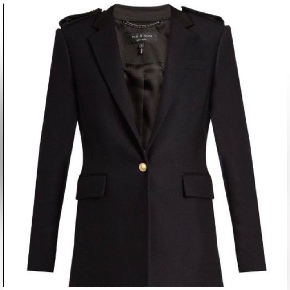Rag & Bone Ashton Epaulette Blazer Size 6